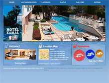 Tablet Screenshot of hotel-kamal.com